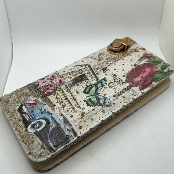 Floral Paris Wallet - Picture 1 of 7